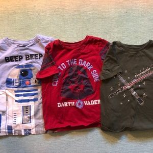 Toddler boys star wars tshirts